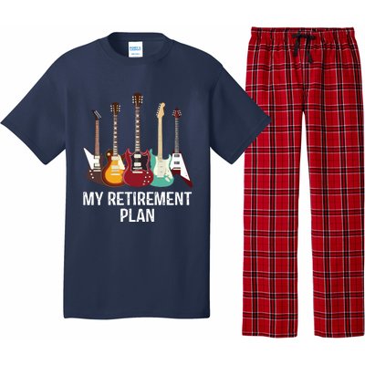 My Retirement Plan Guitar Gift Music Players Guitarist Pajama Set