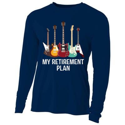 My Retirement Plan Guitar Gift Music Players Guitarist Cooling Performance Long Sleeve Crew