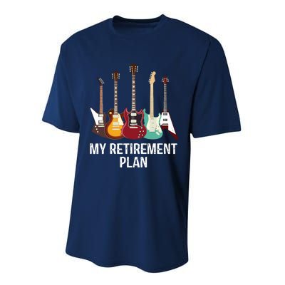 My Retirement Plan Guitar Gift Music Players Guitarist Performance Sprint T-Shirt