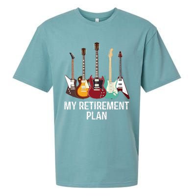 My Retirement Plan Guitar Gift Music Players Guitarist Sueded Cloud Jersey T-Shirt