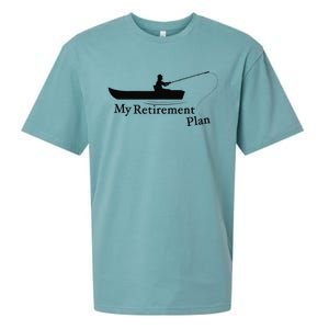 My Retirement Plan Funny Fishing Sueded Cloud Jersey T-Shirt