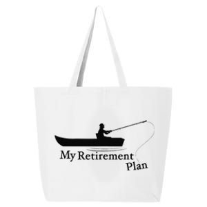 My Retirement Plan Funny Fishing 25L Jumbo Tote