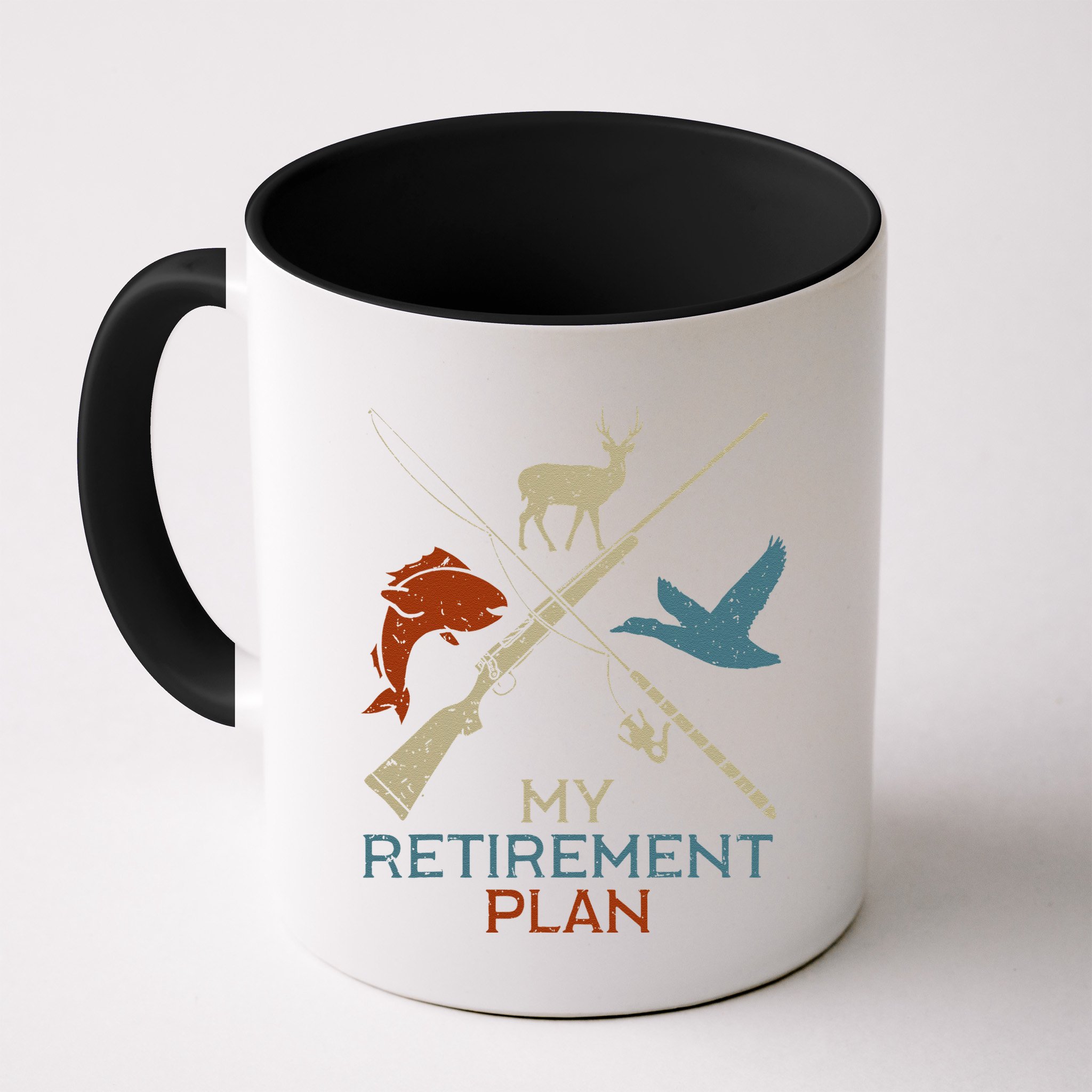 My Retirement Plan Hunting Fishing Hunter Grandfather Mug