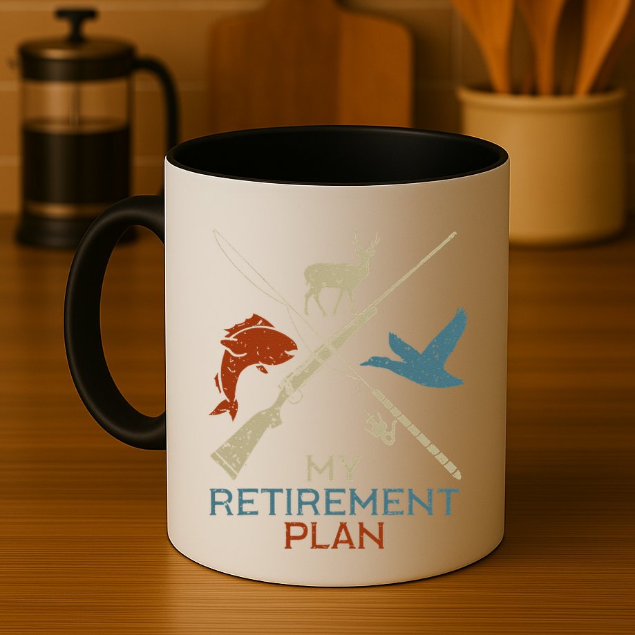 My Retirement Plan Hunting Fishing Hunter Grandfather Mug