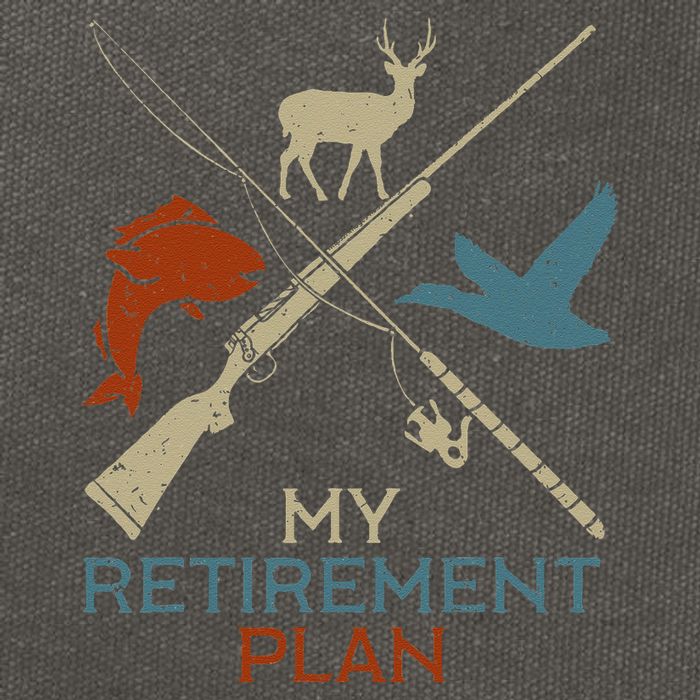 My Retirement Plan Hunting Fishing Hunter Grandfather Cotton Canvas Backpack