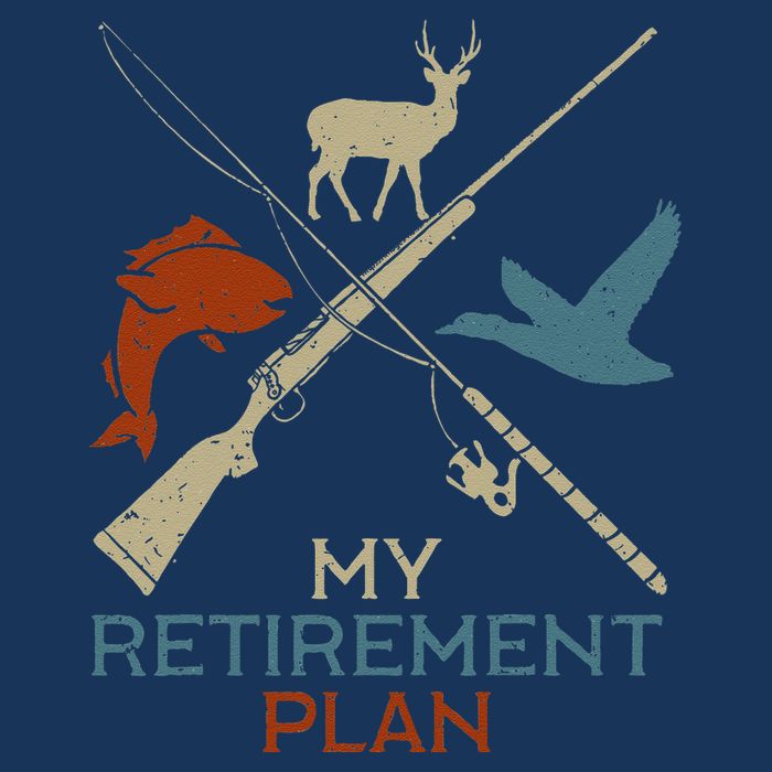 My Retirement Plan Hunting Fishing Hunter Grandfather Doggie Tank