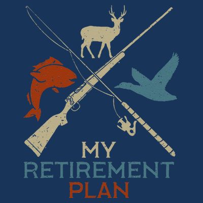 My Retirement Plan Hunting Fishing Hunter Grandfather T-Shirt