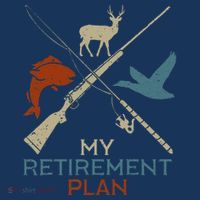 My Retirement Plan Hunting Fishing Hunter Grandfather Premium T-Shirt
