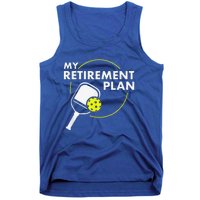 My Retirement Plan Funny Pickleball Slogan Tank Top