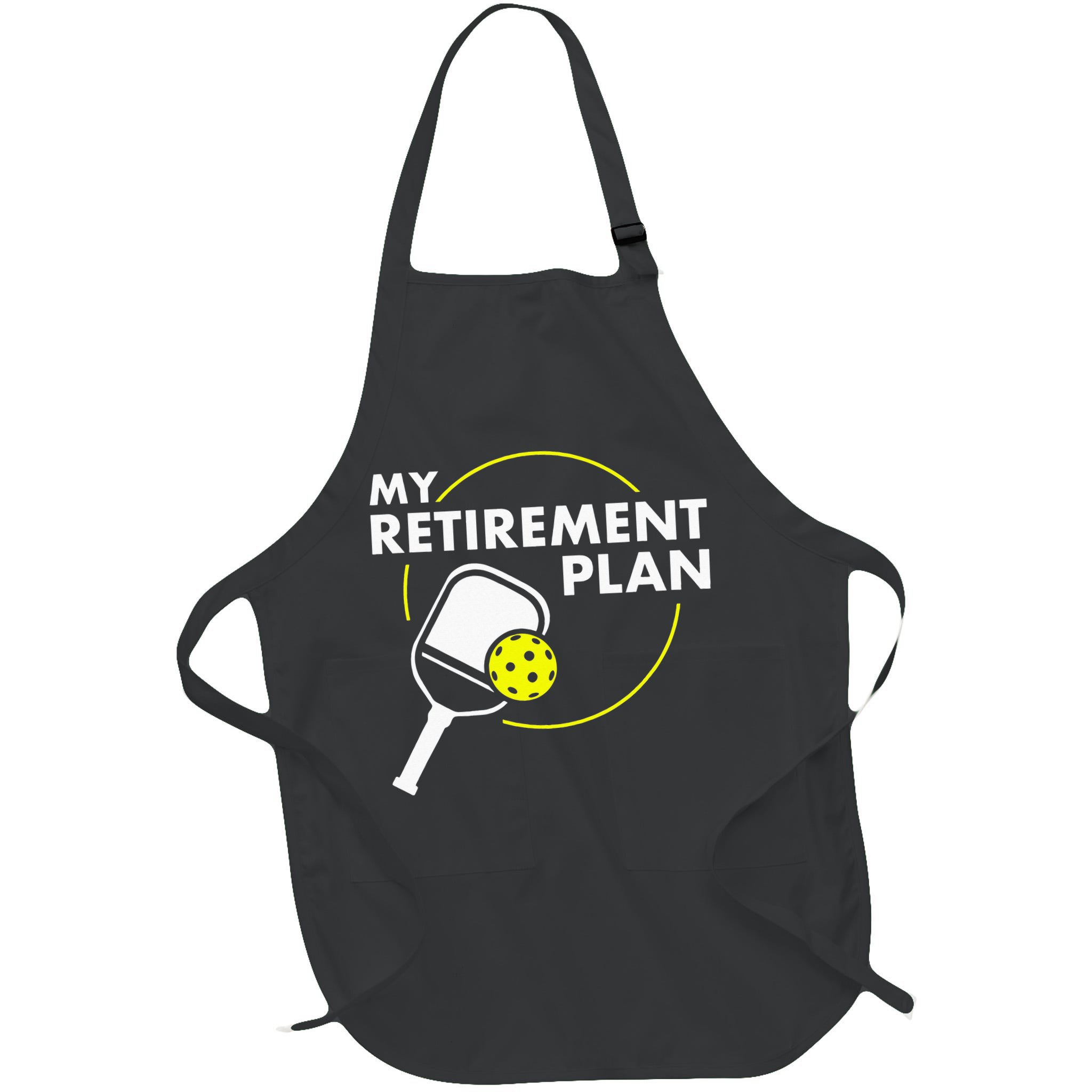 My Retirement Plan Funny Pickleball Slogan Apron