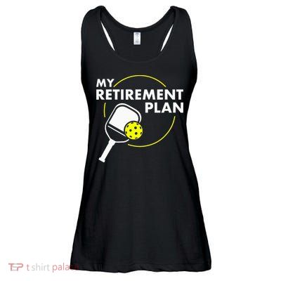 My Retirement Plan Funny Pickleball Slogan Ladies Essential Flowy Tank