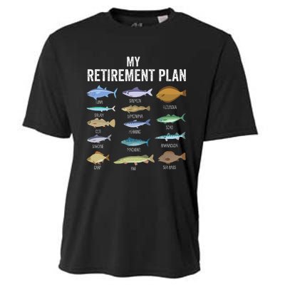 My Retiret Plan Fishing. Retiret Gift For Cooling Performance Crew T-Shirt