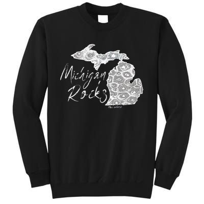 MICHIGAN ROCKS PETOSKEY STONE Sweatshirt