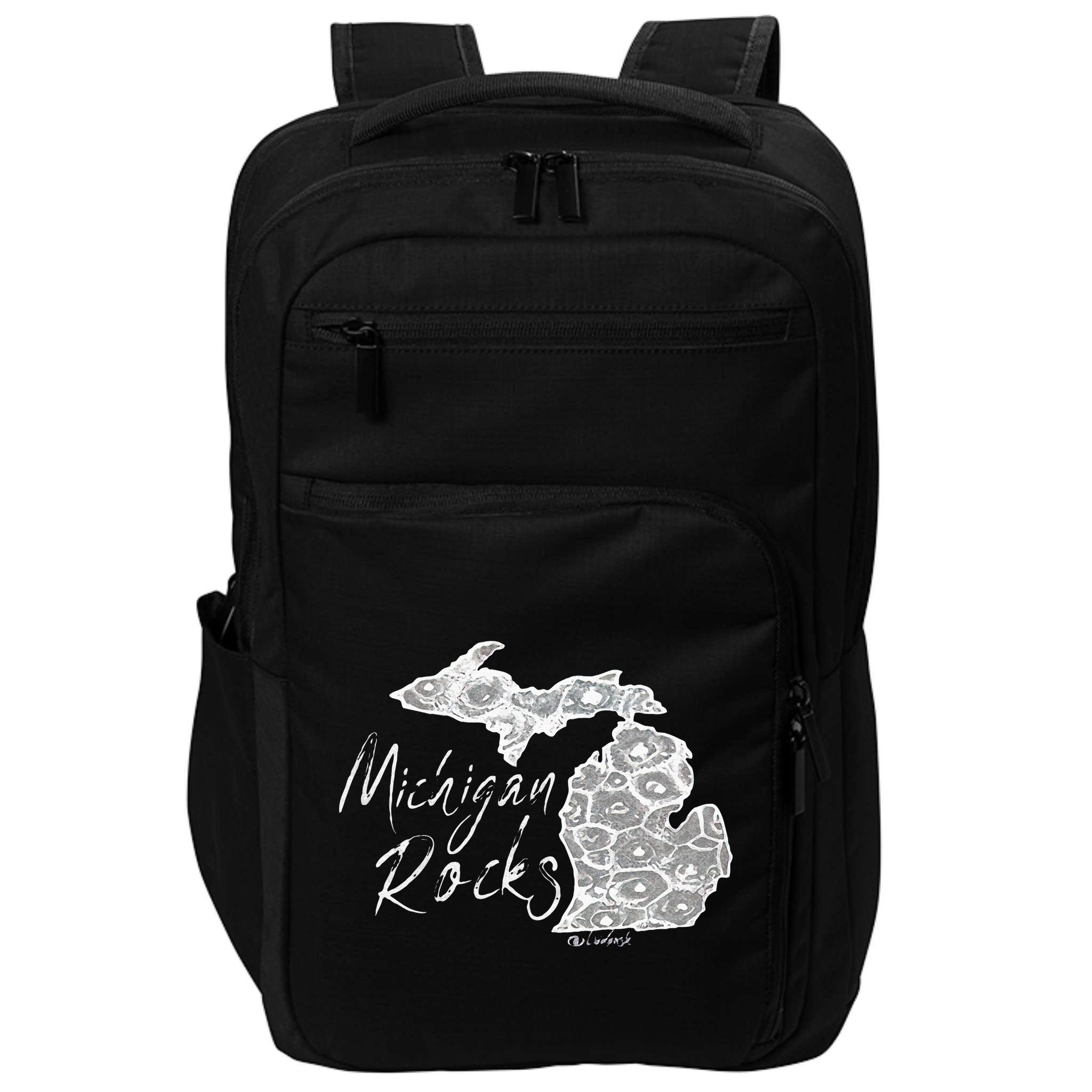 MICHIGAN ROCKS PETOSKEY STONE Impact Tech Backpack