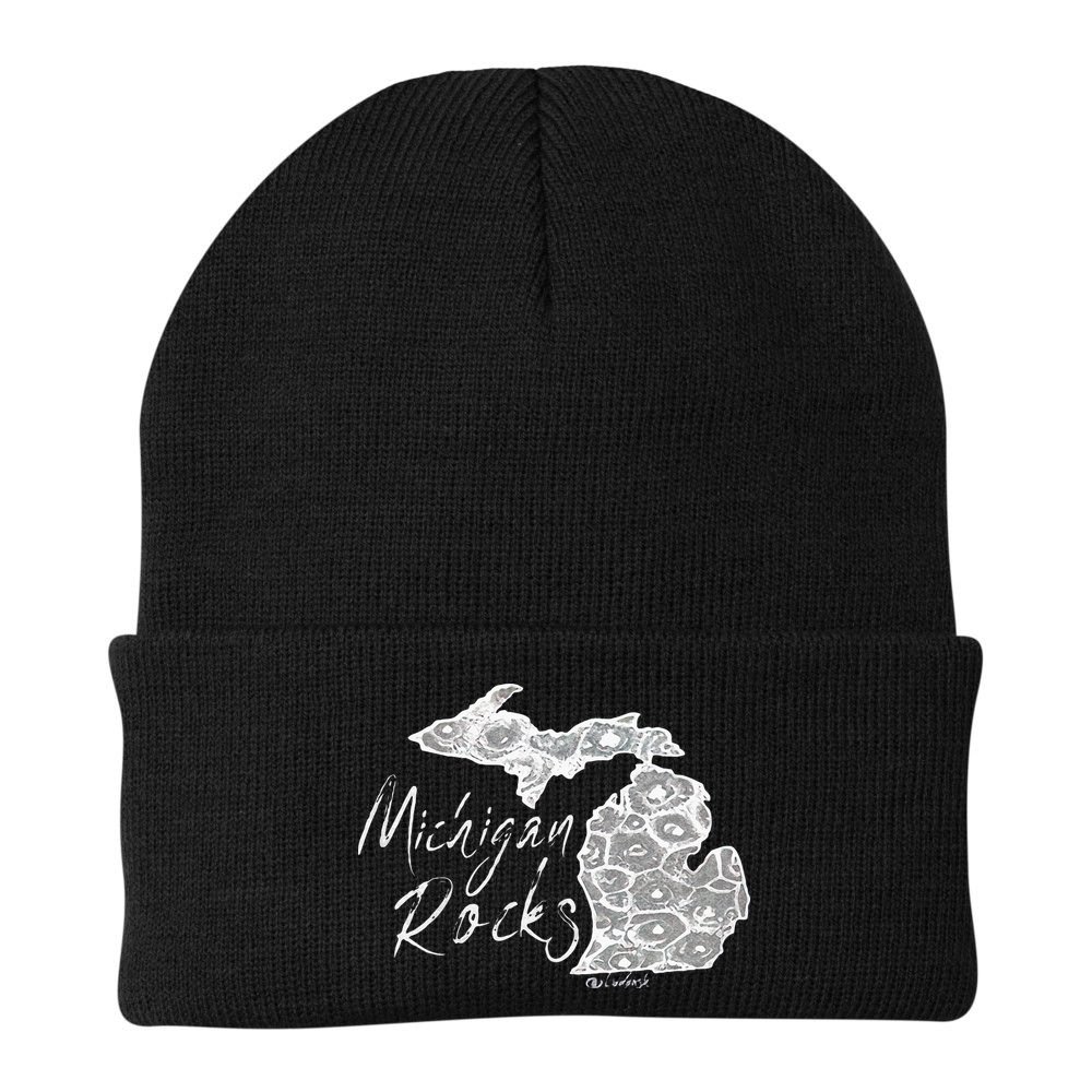 MICHIGAN ROCKS PETOSKEY STONE Beanie