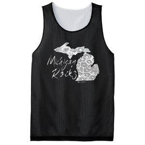 MICHIGAN ROCKS PETOSKEY STONE Mesh Reversible Basketball Jersey Tank