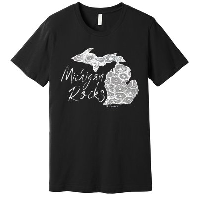 MICHIGAN ROCKS PETOSKEY STONE Premium T-Shirt