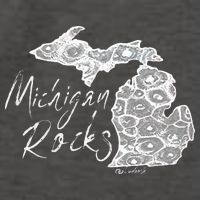 MICHIGAN ROCKS PETOSKEY STONE Vector Backpack