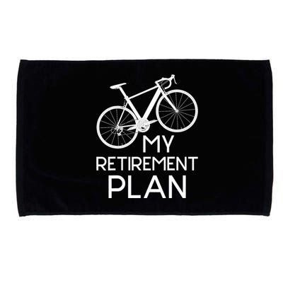 My Retirement Plan - Cyclist Retired Retiree Pension Bicycle Microfiber Hand Towel