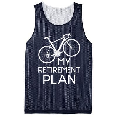 My Retirement Plan - Cyclist Retired Retiree Pension Bicycle Mesh Reversible Basketball Jersey Tank