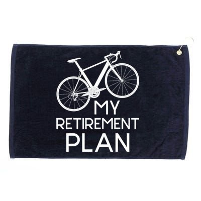 My Retirement Plan - Cyclist Retired Retiree Pension Bicycle Grommeted Golf Towel