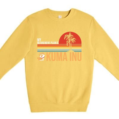 My Retiret Plan Is Kuma Inu Coin Millionaire Future Gift Premium Crewneck Sweatshirt