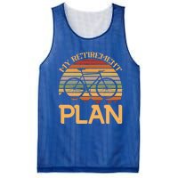 My Retiret Plan Funny Cycling Retired Bicycle Gift Mesh Reversible Basketball Jersey Tank