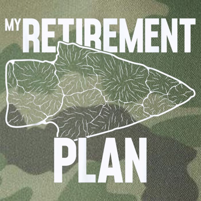 My Retirement Plan Arrowhead Hunting Flintknapping Legacy Tie Dye Trucker Hat
