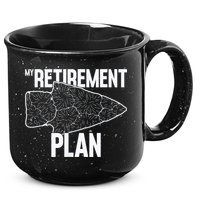 My Retirement Plan Arrowhead Hunting Flintknapping 15oz Campfire Ceramic Mug