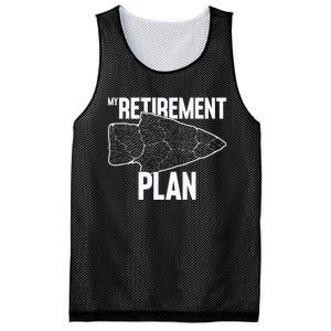 My Retirement Plan Arrowhead Hunting Flintknapping Mesh Reversible Basketball Jersey Tank