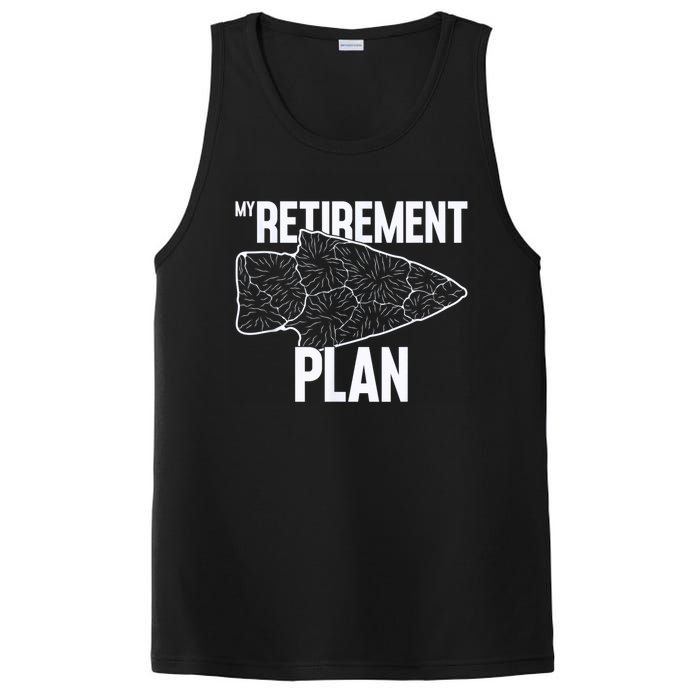 My Retirement Plan Arrowhead Hunting Flintknapping PosiCharge Competitor Tank