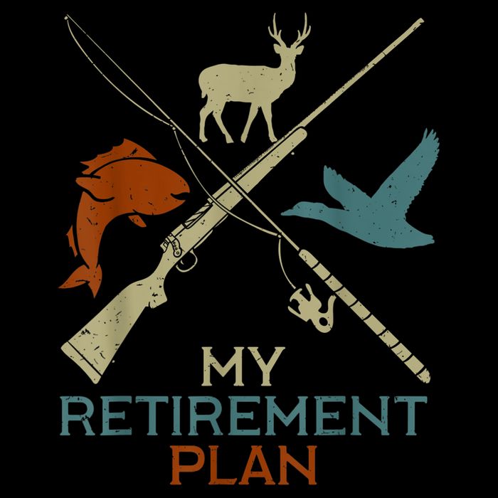 My Retirement Plan Hunting Fishing Hunter Grandfather Cooling Performance Crew T-Shirt