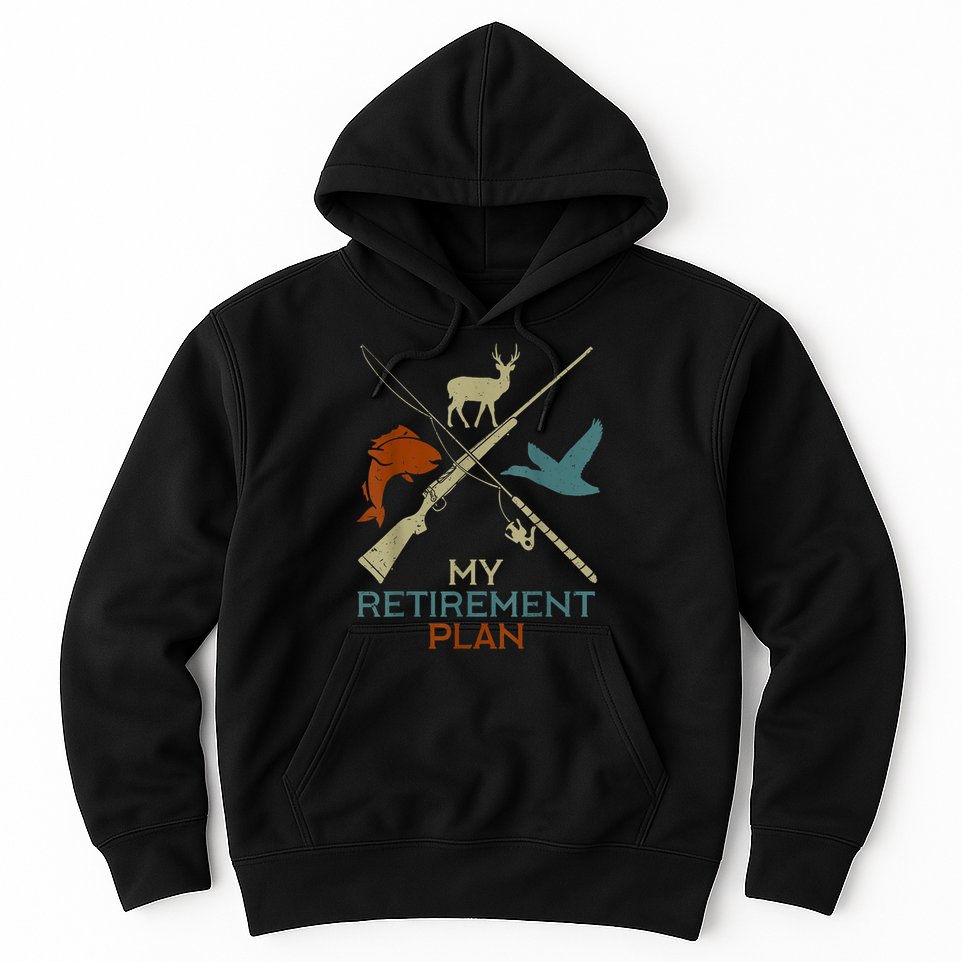 My Retirement Plan Hunting Fishing Hunter Grandfather Hoodie