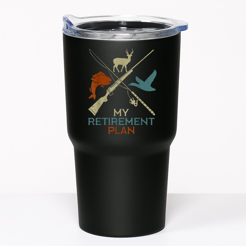 My Retirement Plan Hunting Fishing Hunter Grandfather Tumbler