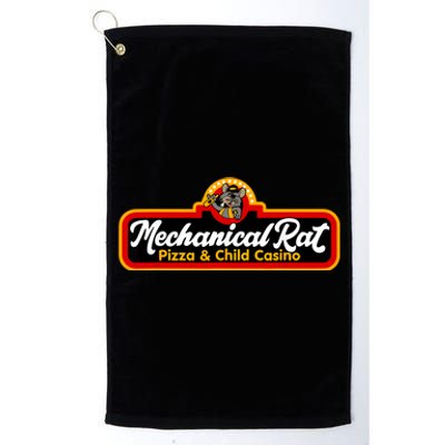 Mechanical Rat Pizza & Child Casino Platinum Collection Golf Towel