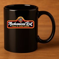 Mechanical Rat Pizza & Child Casino 11oz C Handle Ceramic Mug