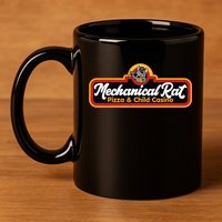 Mechanical Rat Pizza & Child Casino 11oz C Handle Ceramic Mug