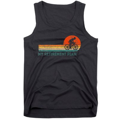 My Retirement Plan Bicycle Cycling Cyclist Retro Tank Top