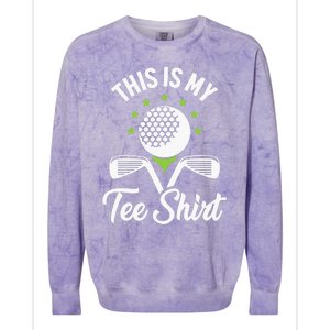 My Retirement Plan Golfer Golfing Golf Player Golf Course Colorblast Crewneck Sweatshirt