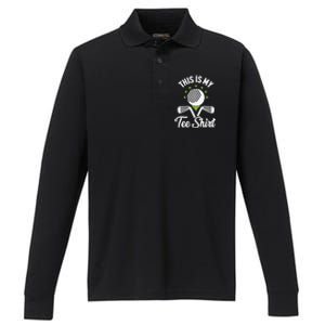 My Retirement Plan Golfer Golfing Golf Player Golf Course Performance Long Sleeve Polo