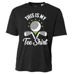 My Retirement Plan Golfer Golfing Golf Player Golf Course Cooling Performance Crew T-Shirt