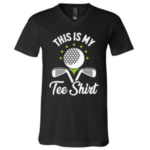 My Retirement Plan Golfer Golfing Golf Player Golf Course V-Neck T-Shirt