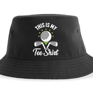 My Retirement Plan Golfer Golfing Golf Player Golf Course Sustainable Bucket Hat