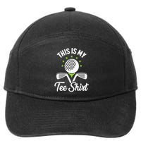 My Retirement Plan Golfer Golfing Golf Player Golf Course 7-Panel Snapback Hat