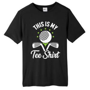 My Retirement Plan Golfer Golfing Golf Player Golf Course Tall Fusion ChromaSoft Performance T-Shirt