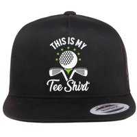 My Retirement Plan Golfer Golfing Golf Player Golf Course Flat Bill Trucker Hat