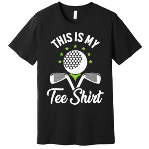 My Retirement Plan Golfer Golfing Golf Player Golf Course Premium T-Shirt