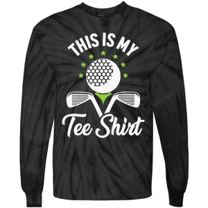 My Retirement Plan Golfer Golfing Golf Player Golf Course Tie-Dye Long Sleeve Shirt