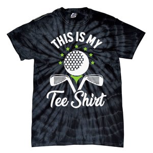 My Retirement Plan Golfer Golfing Golf Player Golf Course Tie-Dye T-Shirt