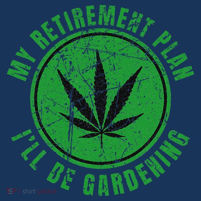 My Retirement Plan Cannabis Weed Marijuana Gardening 2024 Kids T-Shirt